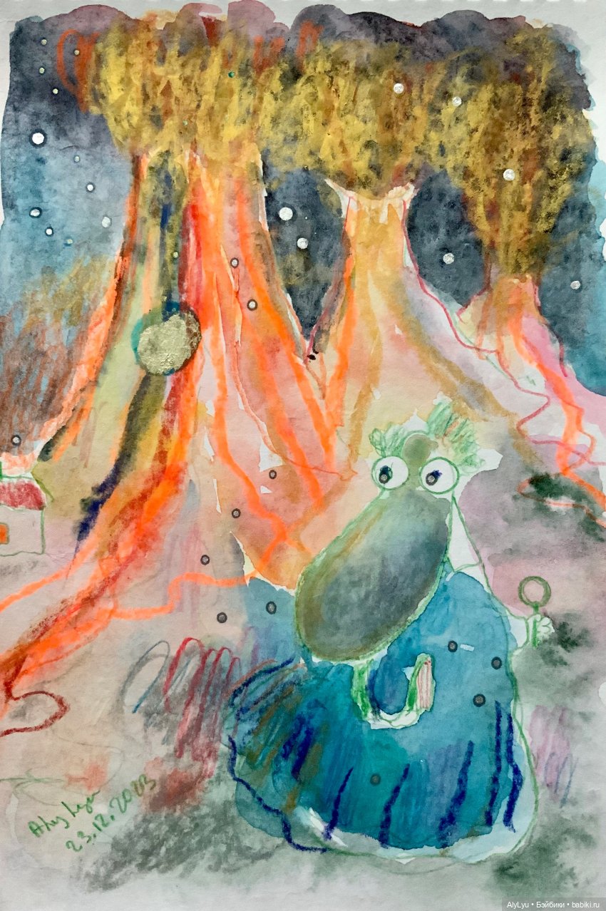 Канун нового года — Рисование и арт: скетчи (фото 10)