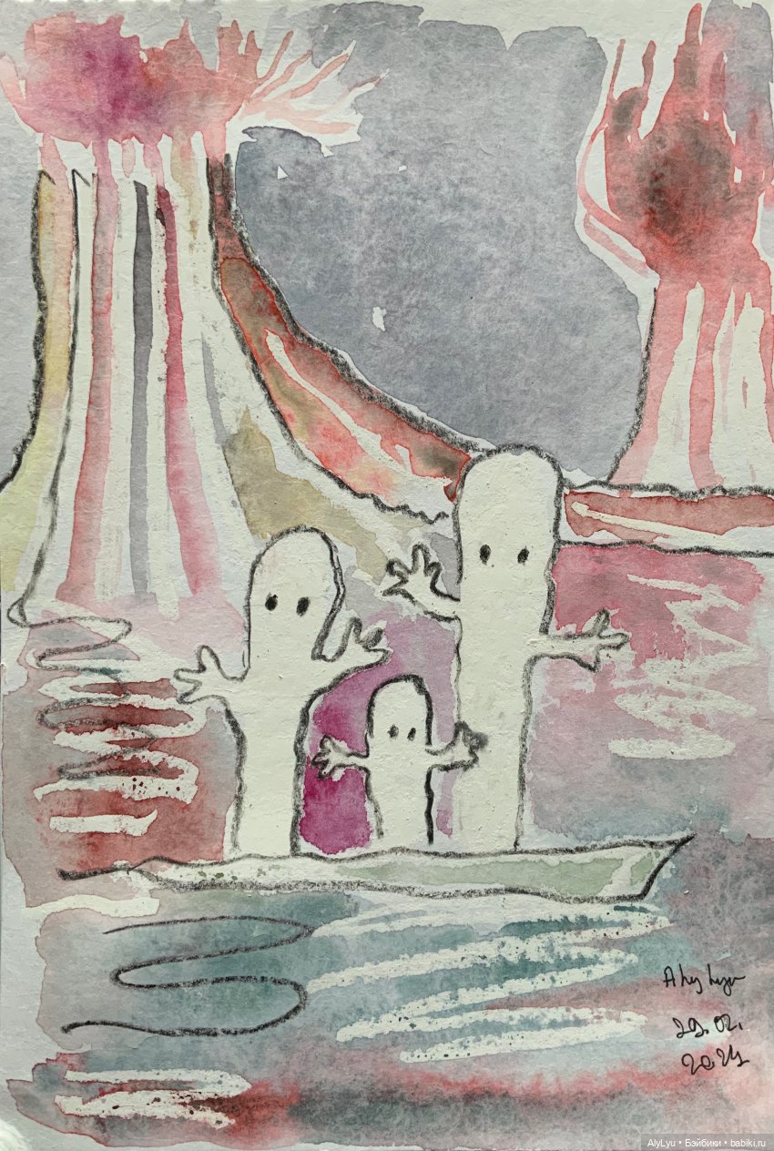 Весенние краски — Рисование и арт: скетчи (фото 8)