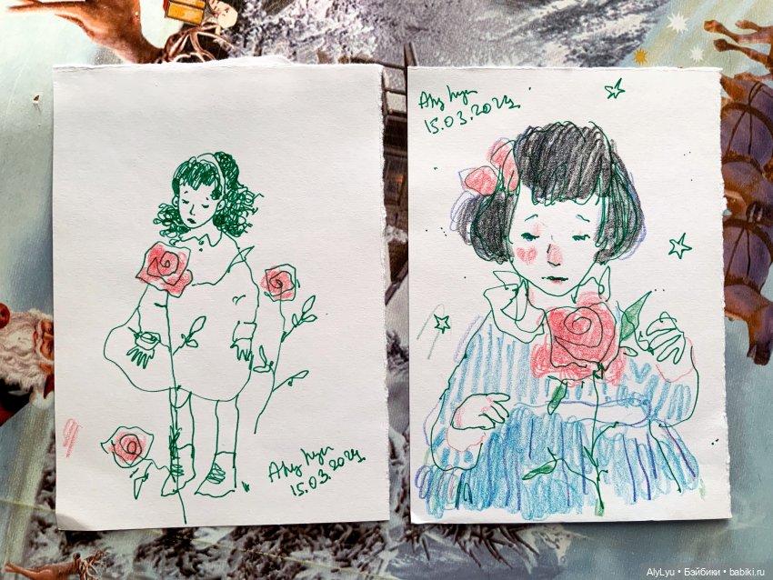 Зарисовки марта и апреля — Рисование и арт: скетчи (фото 2)