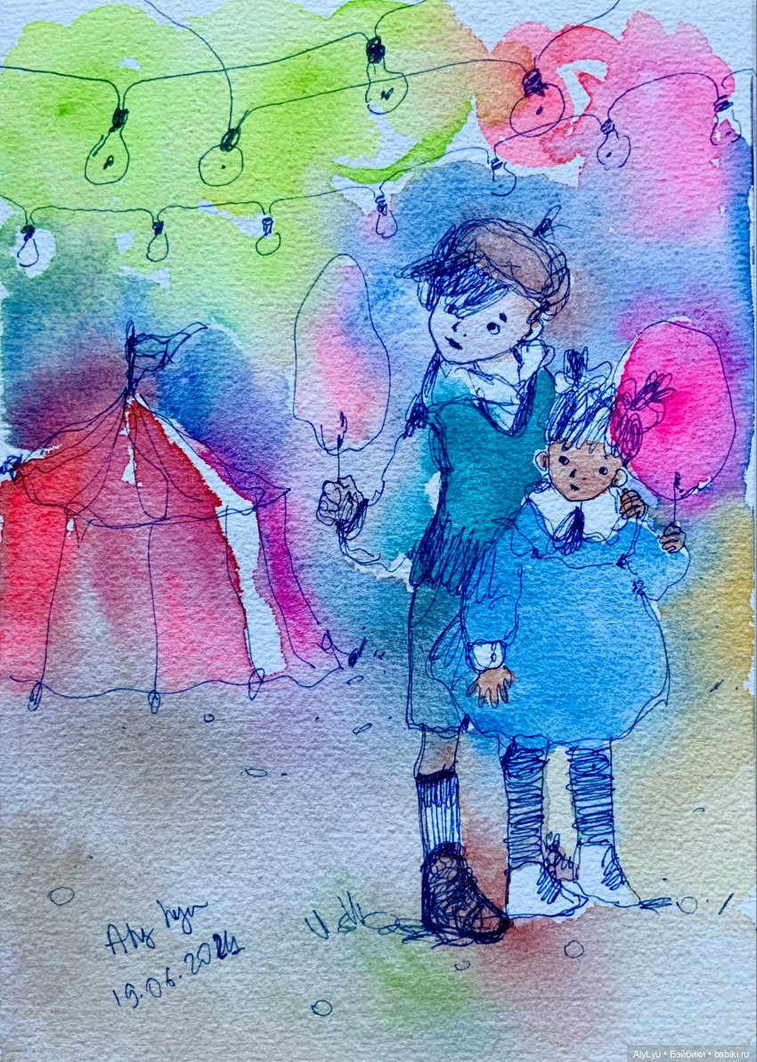 Июльский дождь — Рисование и арт: скетчи