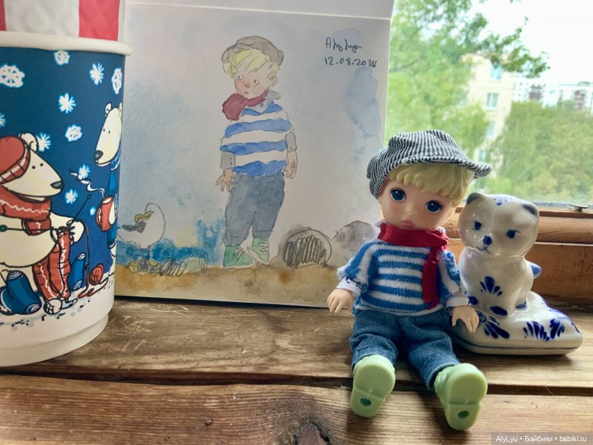 Томми и его портрет — Разные шарнирные куклы (не БЖД): редкие (фото 9)