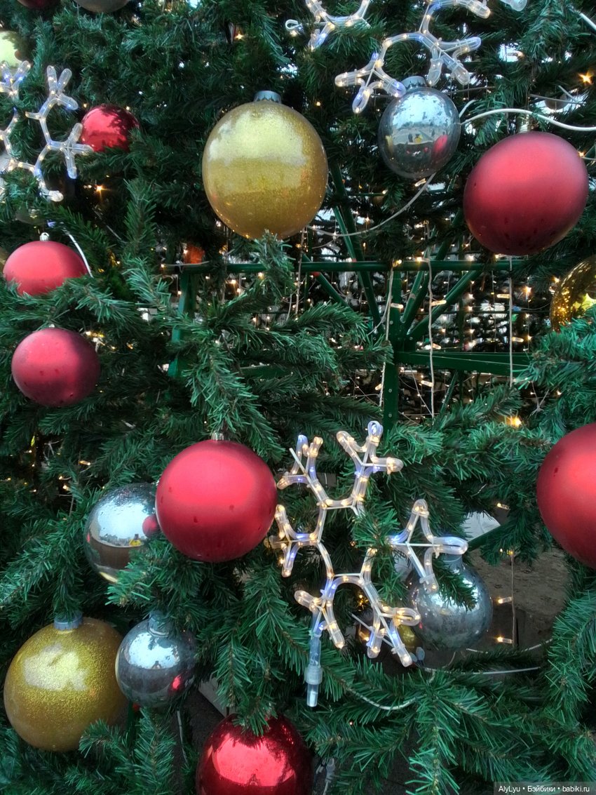 Новогодние игрушки, свечи и хлопушки