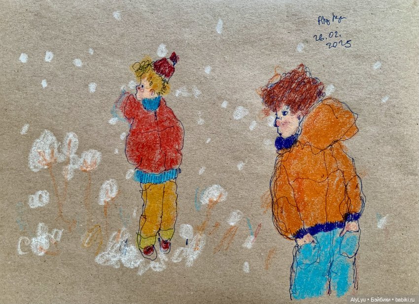 Весенние рисунки с душой зимы (фото 5)
