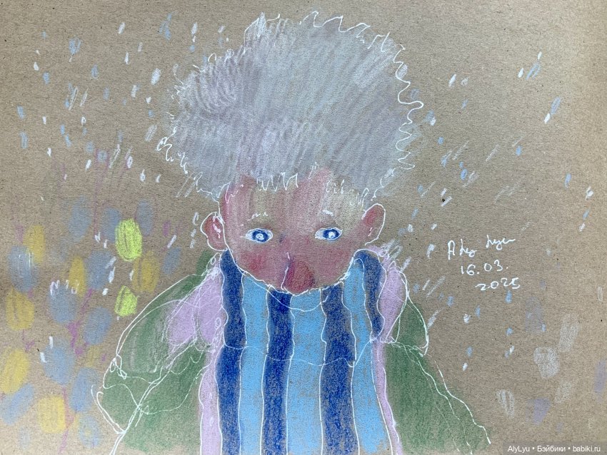 Весенние рисунки с душой зимы