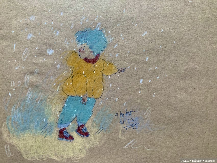 Весенние рисунки с душой зимы