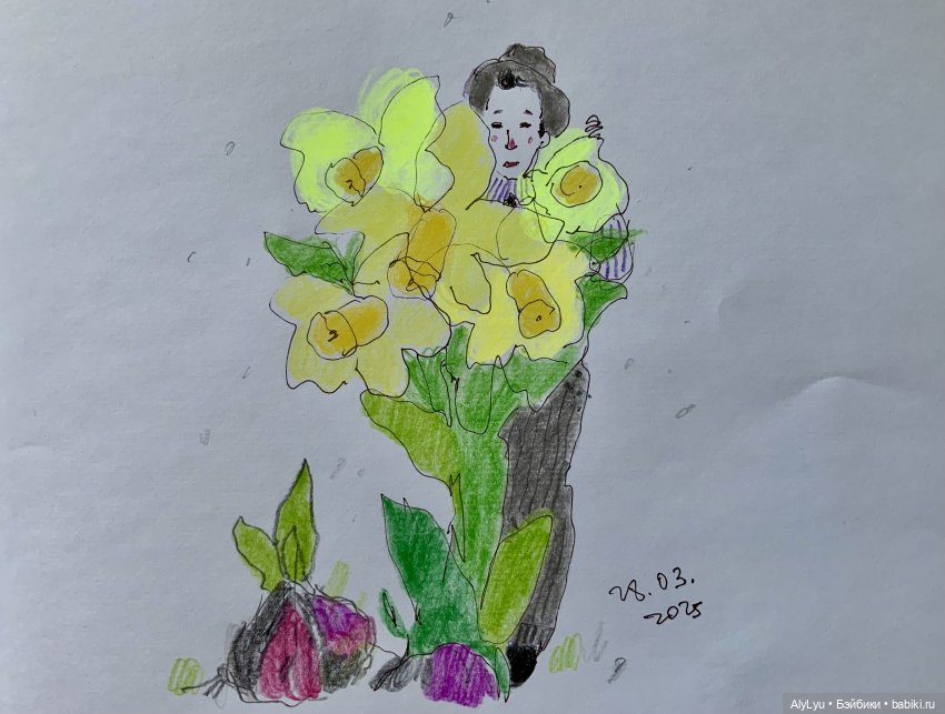 Апрельские рисунки — Рисование и арт: скетчи (фото 7)