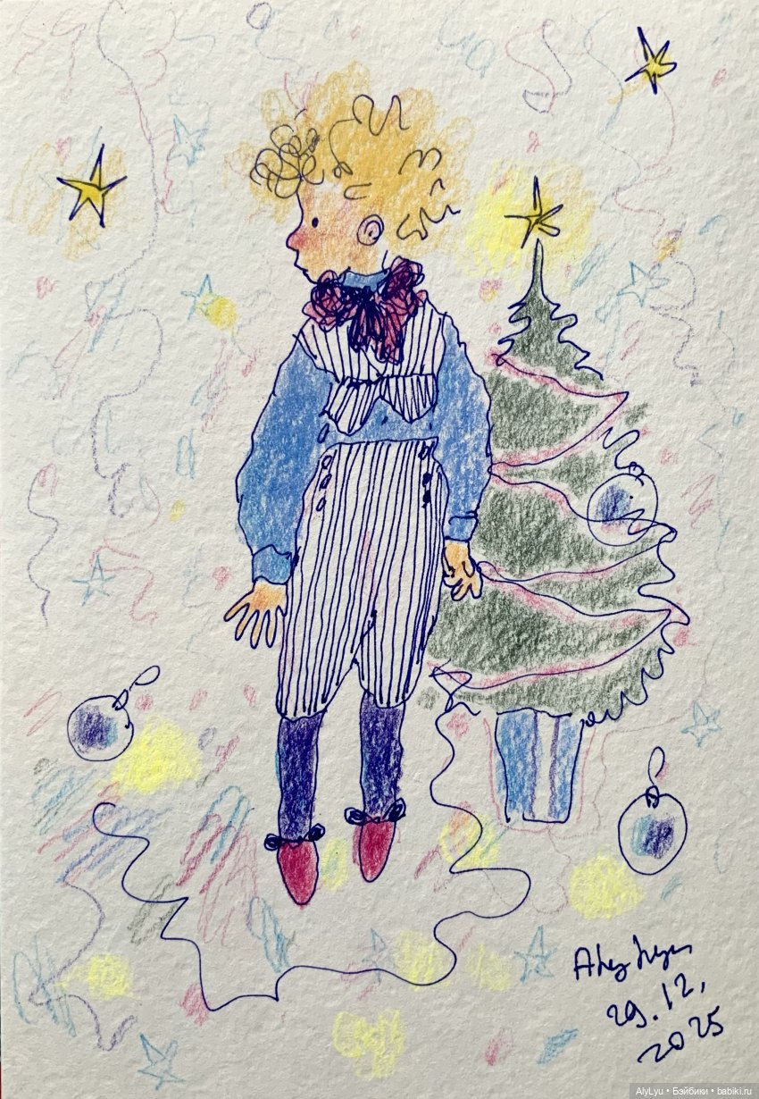 С Рождеством — Рисование и арт: скетчи (фото 2)