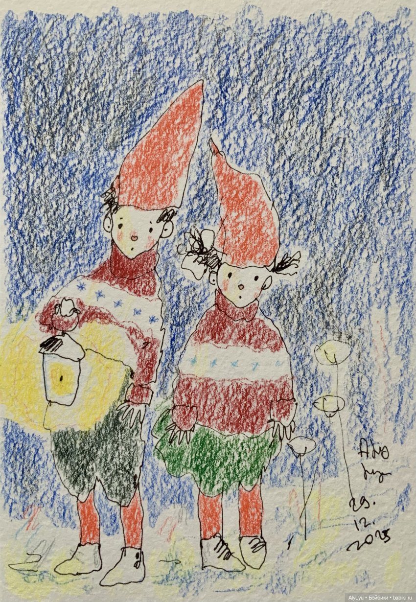 С Рождеством — Рисование и арт: скетчи (фото 3)