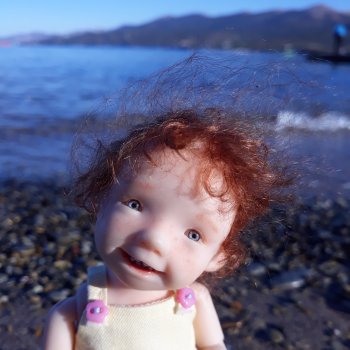 Фаня впервые на море