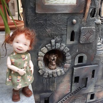 Фаня на выставке "Кукла Дона"