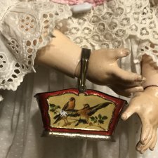 Сумочка корзиночка для антикварной куклы