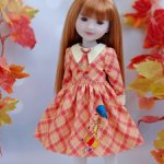 Сюжетное платье "Листопад" для Ruby Red 37 см