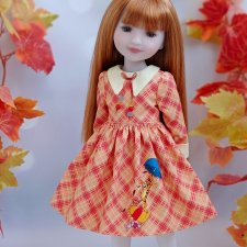 Сюжетное платье "Листопад" для Ruby Red 37 см