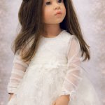 Кружевное  платье для куклы Готц 50 см