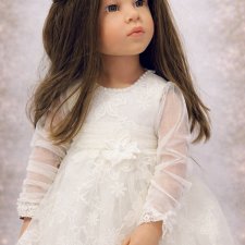 Кружевное  платье для куклы Готц 50 см