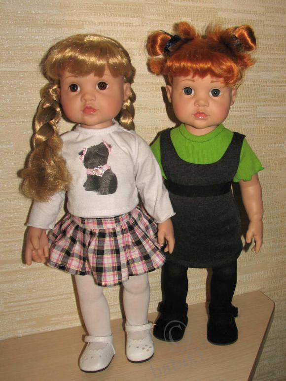 Куклы сестрички Готц - молд Тейлор (рыженькая Варя, блондинка Тейлор) (фото 4)
