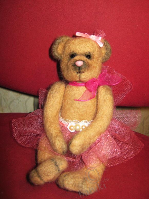 Мишуня балеринка - техника сухого валяния