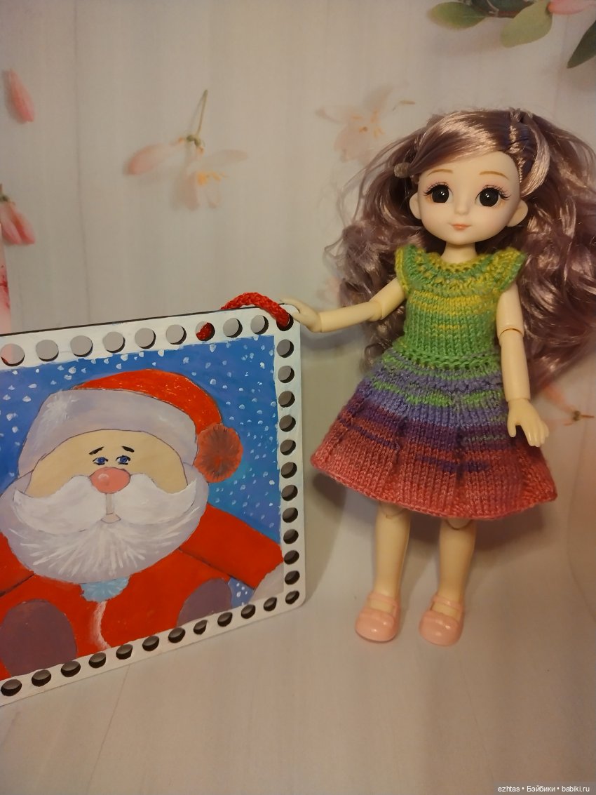 Вязаное платье для Бони | Бэйбики Вязаное платье для Бони — Одежда и обувь для кукол своими руками: фото (фото 8)