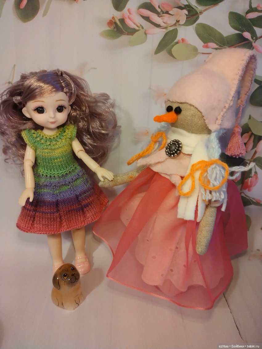 Вязаное платье для Бони | Бэйбики Вязаное платье для Бони — Одежда и обувь для кукол своими руками: фото (фото 5)