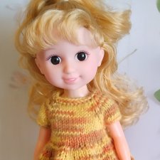 Новое меланжевое платье