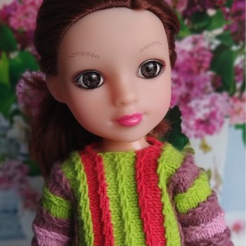 Свитер поперечного вязания