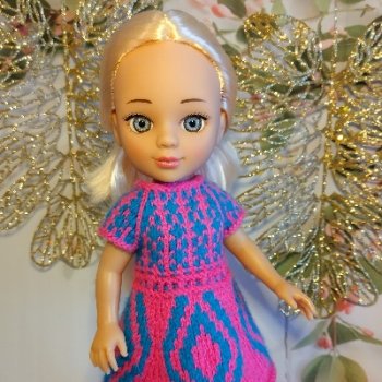 Жаккардовое двустороннее платье для Мэри