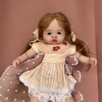 Мини реборн из полимерной глины