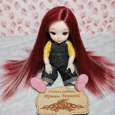 Парик на куклу 16см