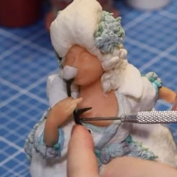 Мастер-класс. Ватная миниатюра "Роза"