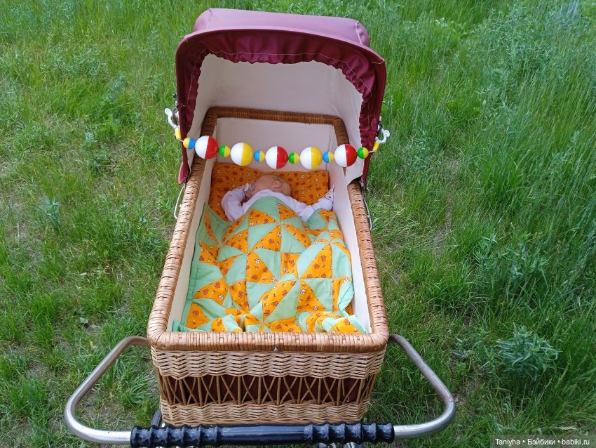 Постельное белье в коляску в ретро стиле | Бэйбики Постельное белье в коляску в ретро стиле (фото 2)