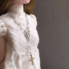 Розарий для Блайз, BJD, антикварных кукол 1/6 и больше (украшение, кулон, ожерелье)