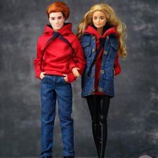 Комплектики для барби и кена моей работы