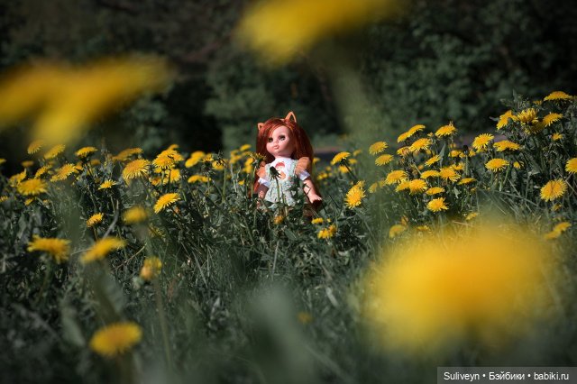 Лисичка в цветах — Российские куклы Весна (фото 2)