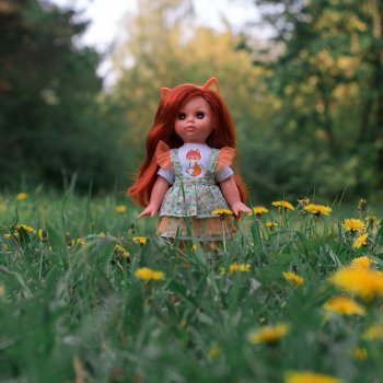 Лисичка в цветах