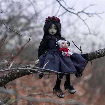 Черная птичка