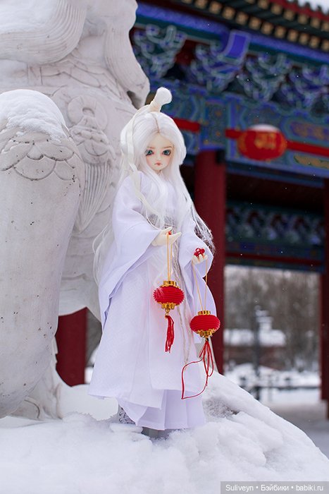 Эмин и Жоэ в зимнем парке (фото 7)