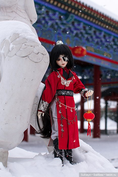 Эмин и Жоэ в зимнем парке