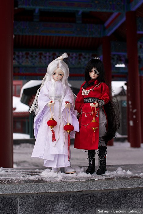 Эмин и Жоэ в зимнем парке (фото 5)