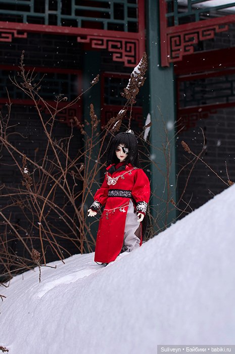 Эмин и Жоэ в зимнем парке