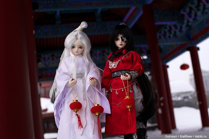 Эмин и Жоэ в зимнем парке (фото 4)