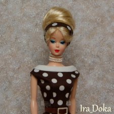 Платье для Барби в стиле 60 годов