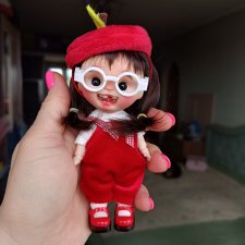 Ob11, голова лепная, глаза двигаются ,парик съёмный