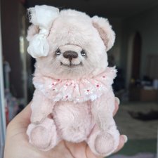 Тедди мишка розовый зефирка