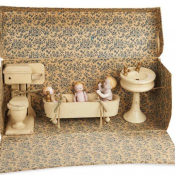 Ванная комната для антикварных mignonette