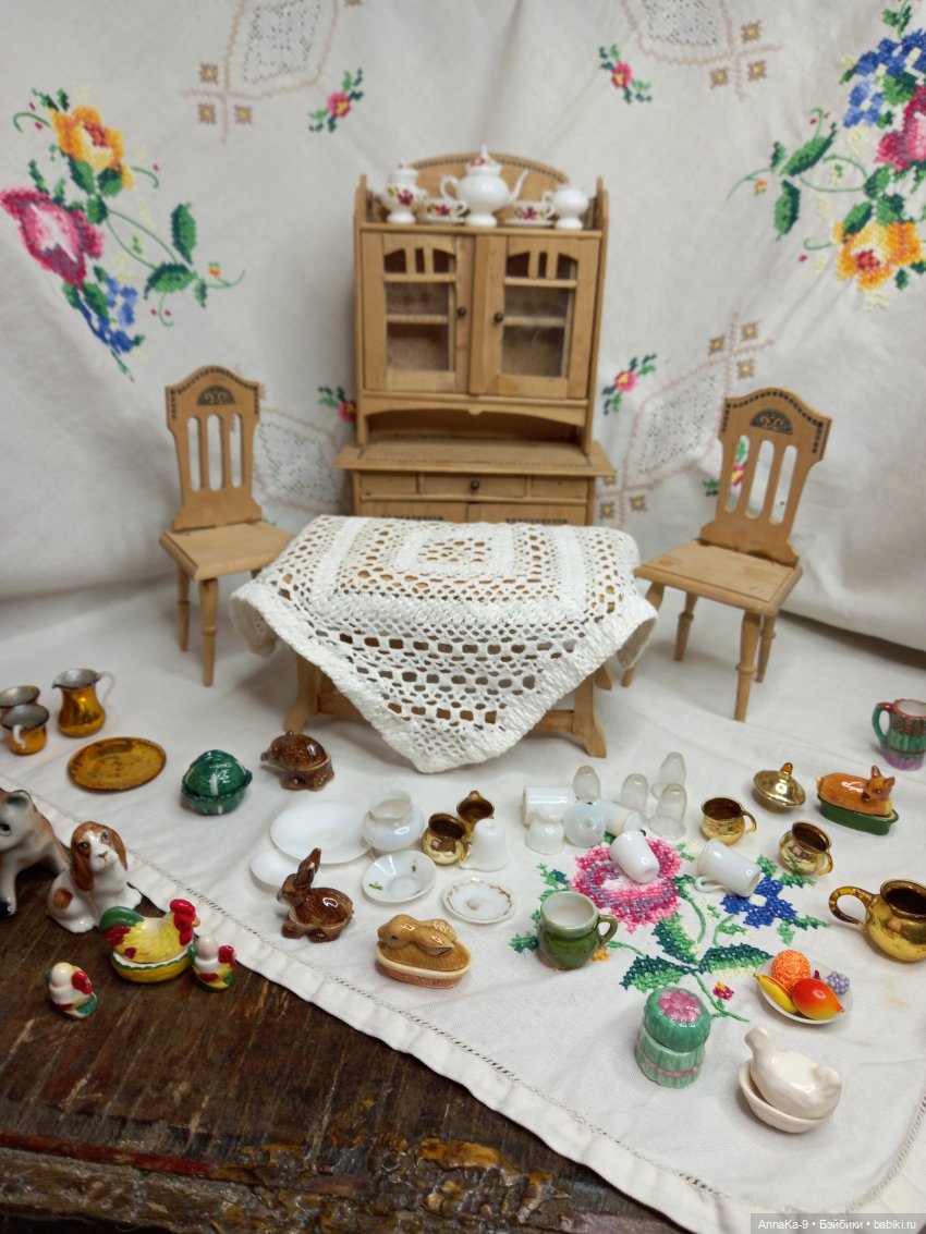 Антикварная кукольная мебель в стиле Арт Деко | Бэйбики Антикварная кукольная мебель в стиле Арт Деко