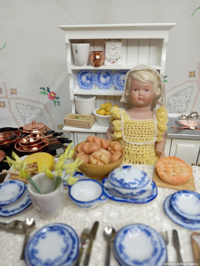 Встречаем весну | Бэйбики Встречаем весну — Антикварные куклы Mignonette (Миньонетта): карманные (фото 6)
