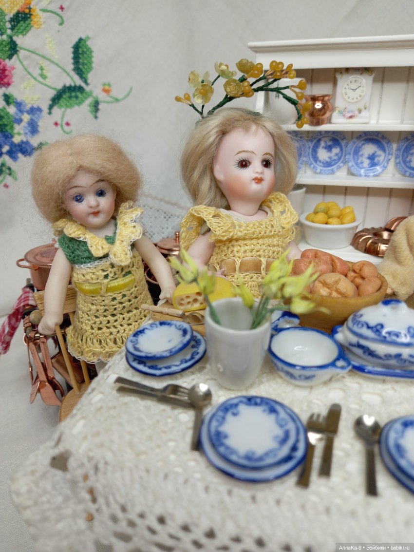 Встречаем весну — Антикварные куклы Mignonette (Миньонетта): карманные (фото 8)