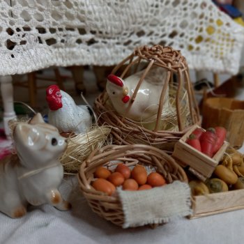 Курочки и mignonette