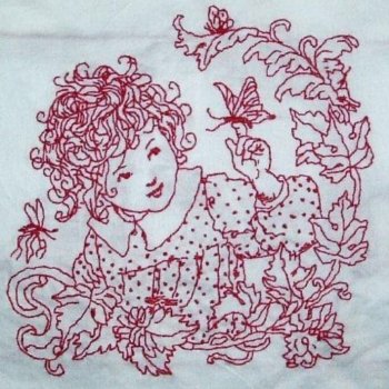 Антикварная и винтажная вышивка назад иголку, схемы и образцы