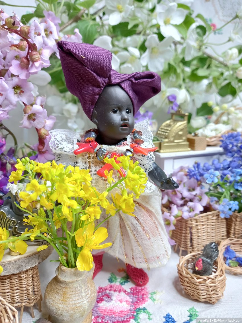 Цветочный магазин Тюлип — Антикварные куклы Mignonette (Миньонетта): карманные (фото 6)